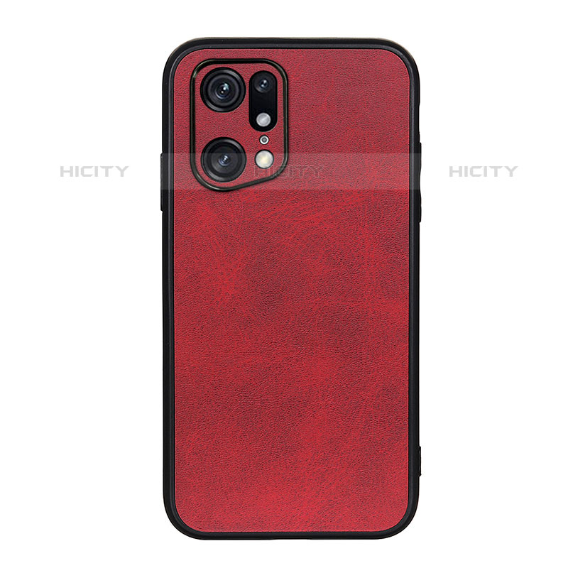 Custodia Lusso Pelle Cover B08H per Oppo Find X5 Pro 5G