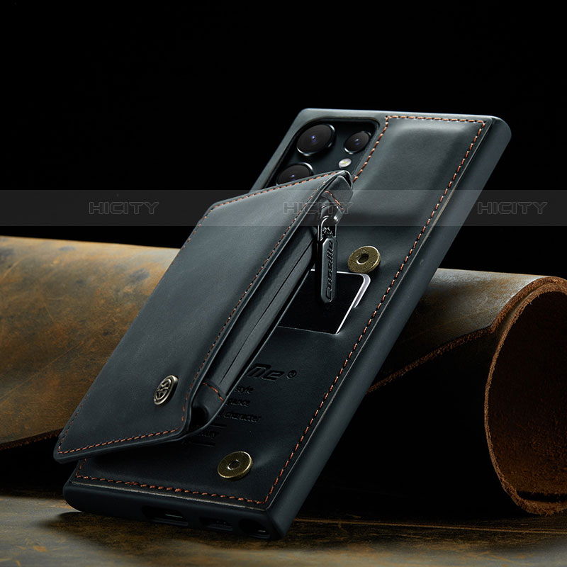 Custodia Lusso Pelle Cover C02S per Samsung Galaxy S21 Ultra 5G Nero