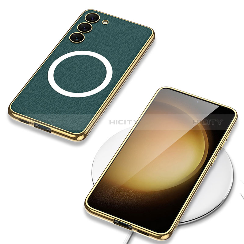 Custodia Lusso Pelle Cover con Mag-Safe Magnetic AC1 per Samsung Galaxy S23 5G