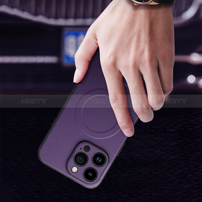 Custodia Lusso Pelle Cover con Mag-Safe Magnetic LD1 per Apple iPhone 13