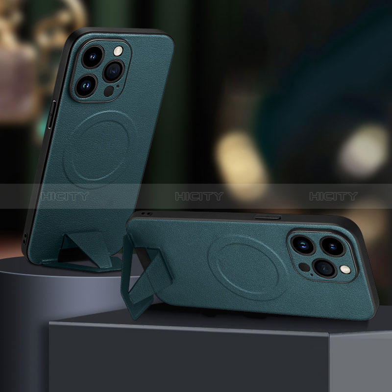 Custodia Lusso Pelle Cover con Mag-Safe Magnetic LD1 per Apple iPhone 15 Pro Max