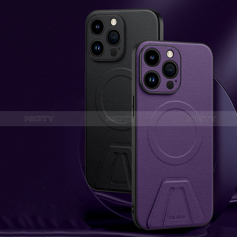 Custodia Lusso Pelle Cover con Mag-Safe Magnetic LD1 per Apple iPhone 15 Pro Max