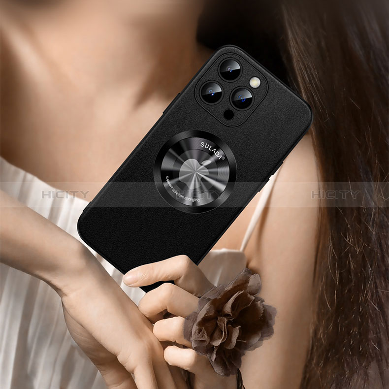 Custodia Lusso Pelle Cover con Mag-Safe Magnetic LD2 per Apple iPhone 13