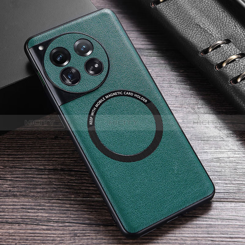 Custodia Lusso Pelle Cover con Mag-Safe Magnetic P01 per OnePlus 12 5G