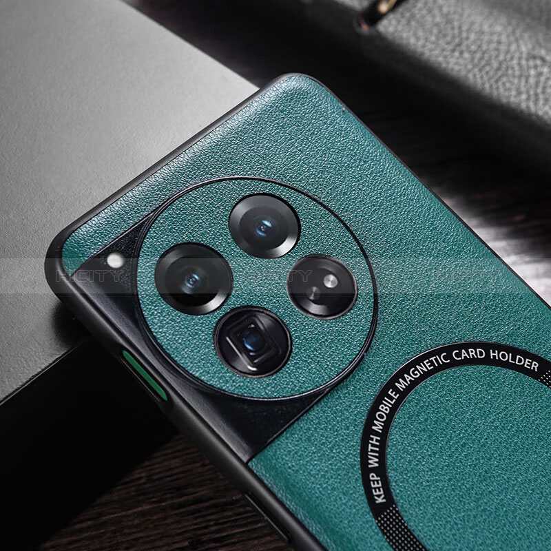Custodia Lusso Pelle Cover con Mag-Safe Magnetic P01 per OnePlus 12R 5G