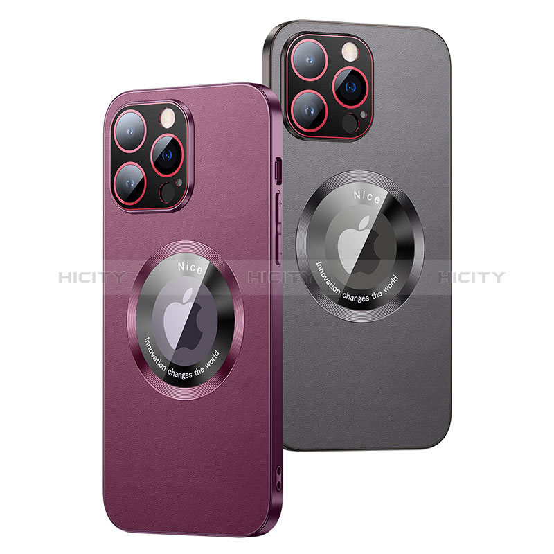 Custodia Lusso Pelle Cover con Mag-Safe Magnetic QC1 per Apple iPhone 12 Pro Max