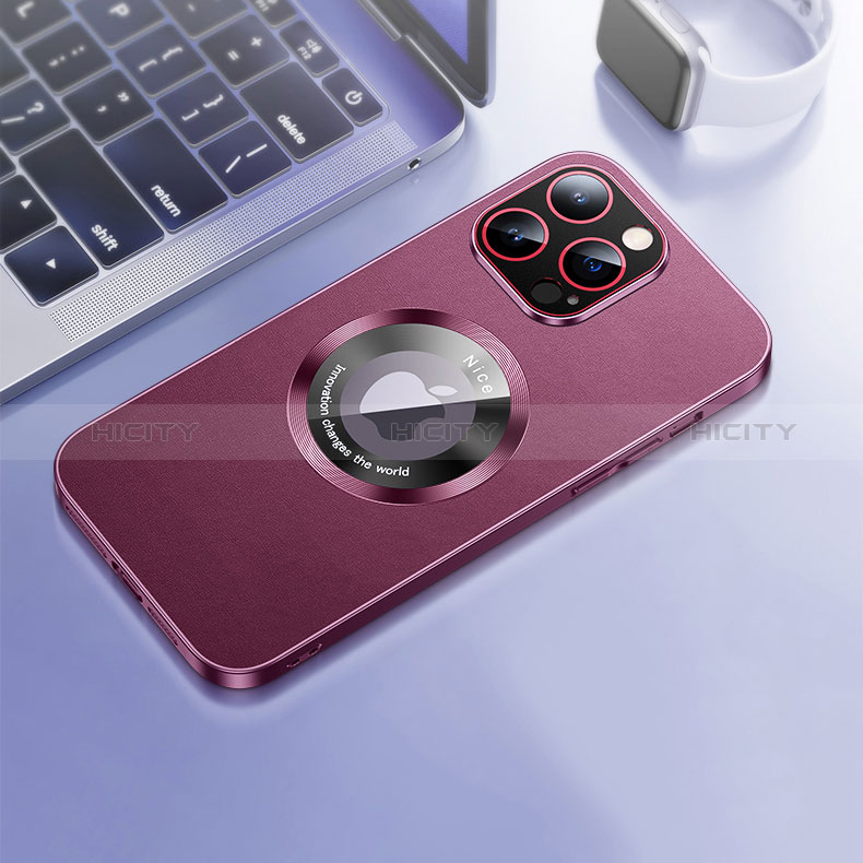 Custodia Lusso Pelle Cover con Mag-Safe Magnetic QC1 per Apple iPhone 13 Pro