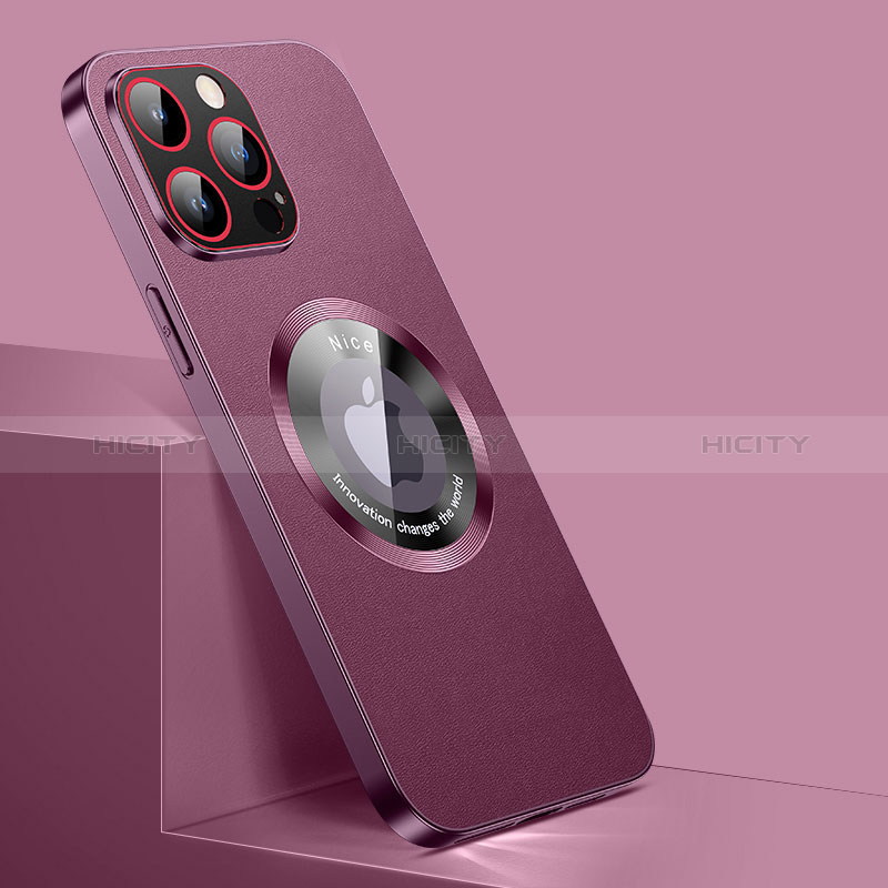 Custodia Lusso Pelle Cover con Mag-Safe Magnetic QC1 per Apple iPhone 15 Pro