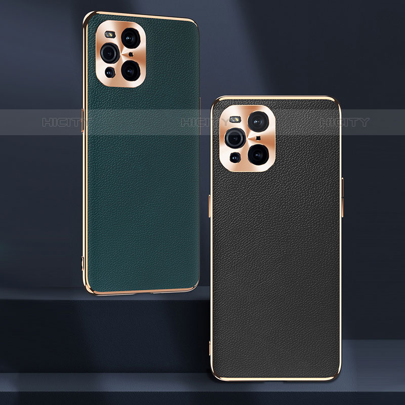 Custodia Lusso Pelle Cover GS1 per Oppo Find X3 Pro 5G