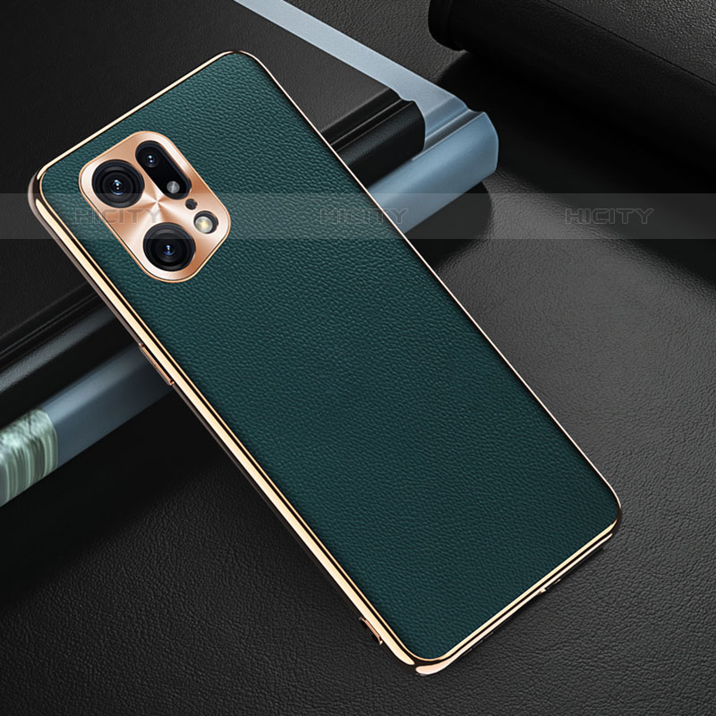 Custodia Lusso Pelle Cover GS1 per Oppo Find X5 Pro 5G