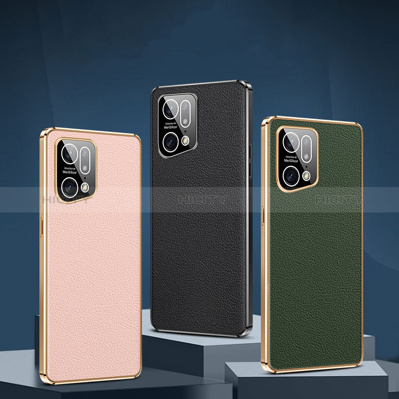 Custodia Lusso Pelle Cover JB2 per Oppo Find X5 5G