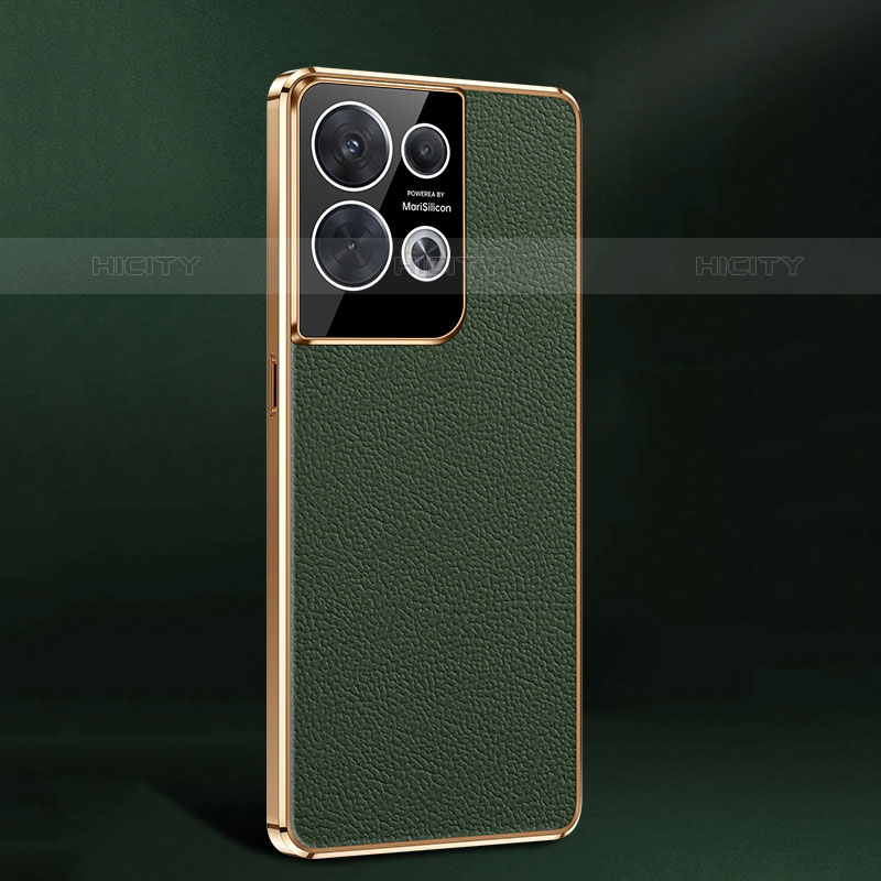 Custodia Lusso Pelle Cover JB2 per Oppo Reno8 5G Verde