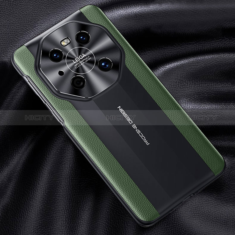 Custodia Lusso Pelle Cover JB5 per Huawei Mate 40 Pro Verde