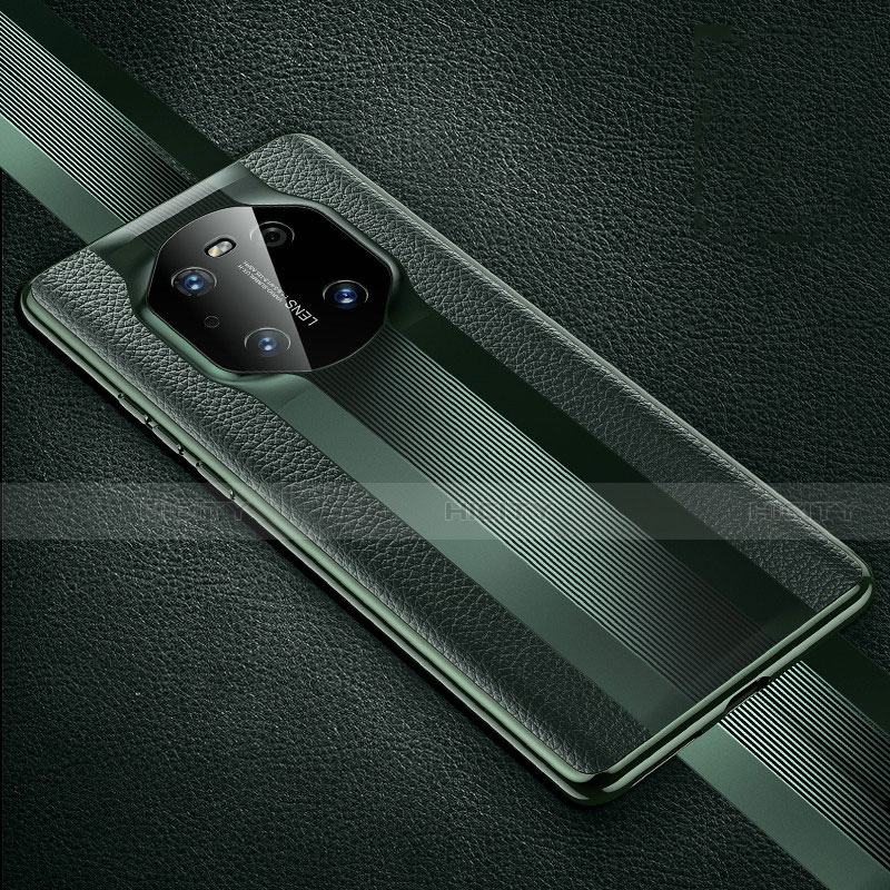 Custodia Lusso Pelle Cover K01 per Huawei Mate 40E Pro 5G Verde Notte