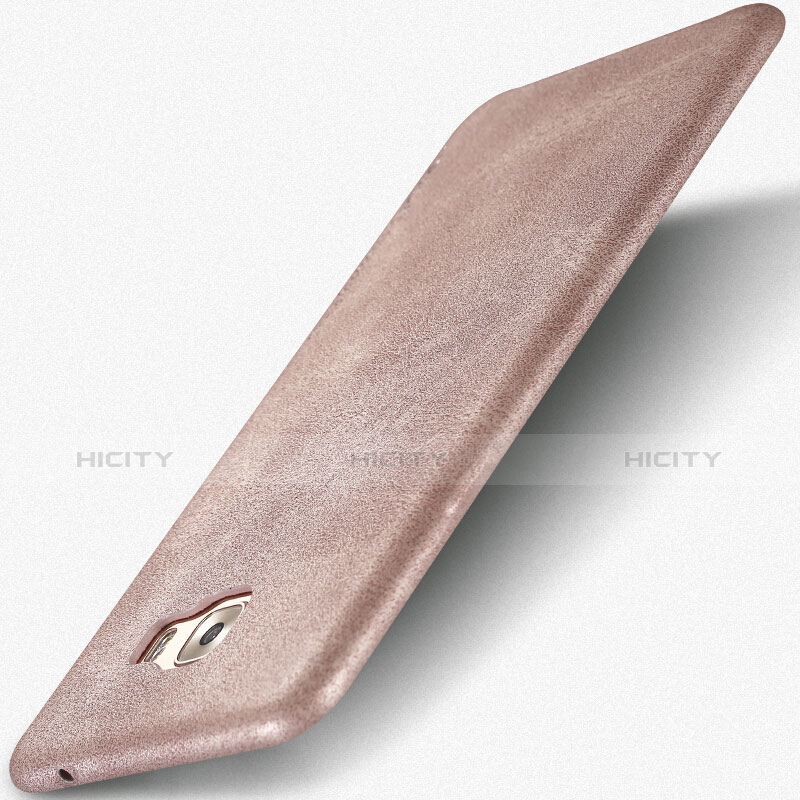 Custodia Lusso Pelle Cover L01 per Samsung Galaxy C5 Pro C5010 Oro Rosa