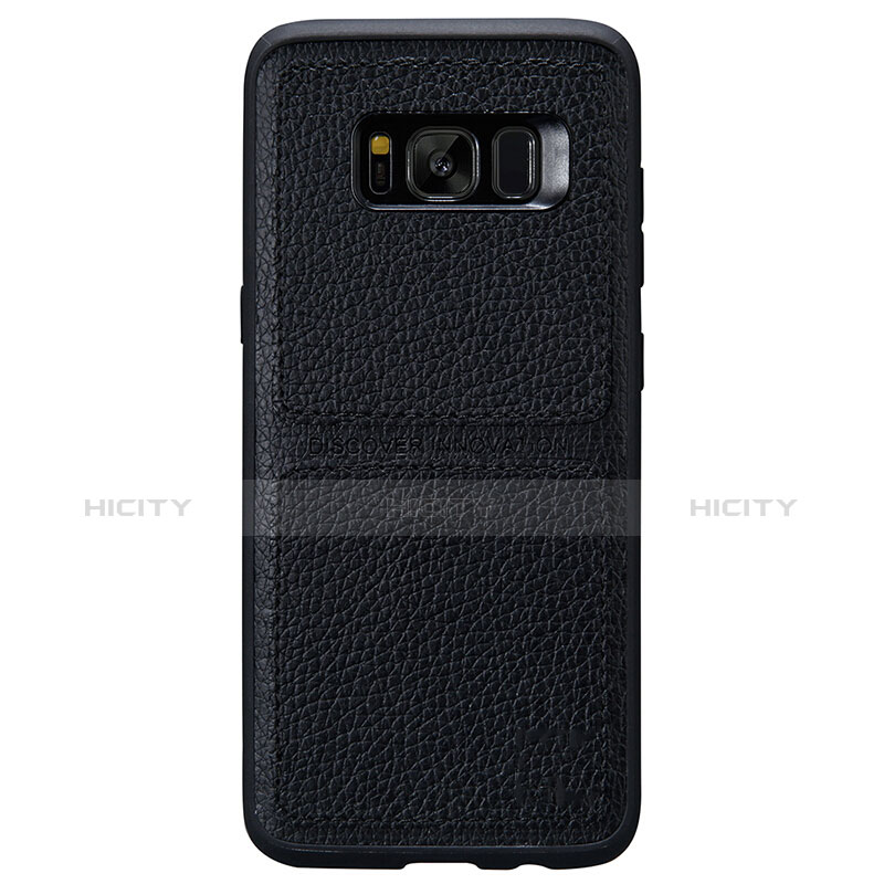 Custodia Lusso Pelle Cover L01 per Samsung Galaxy S8 Nero