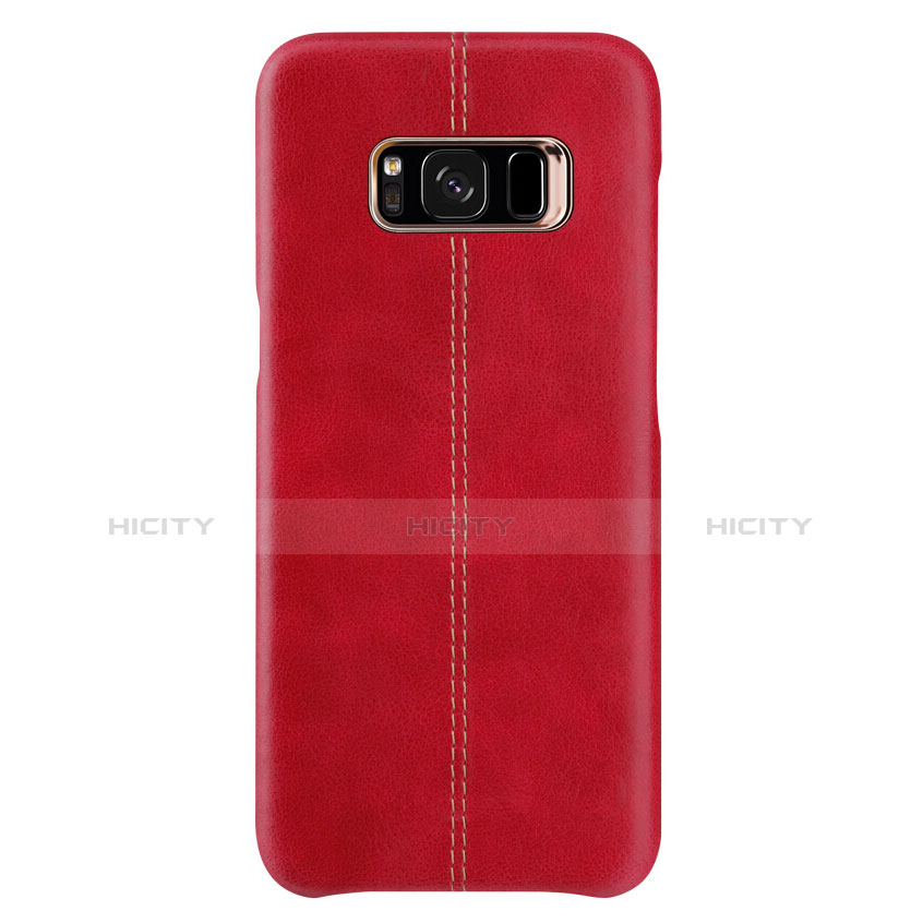 Custodia Lusso Pelle Cover L01 per Samsung Galaxy S8 Plus Rosso
