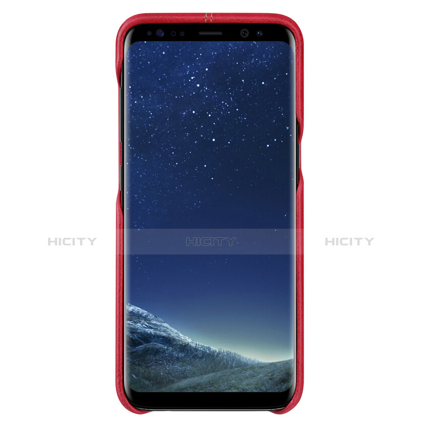 Custodia Lusso Pelle Cover L01 per Samsung Galaxy S8 Plus Rosso