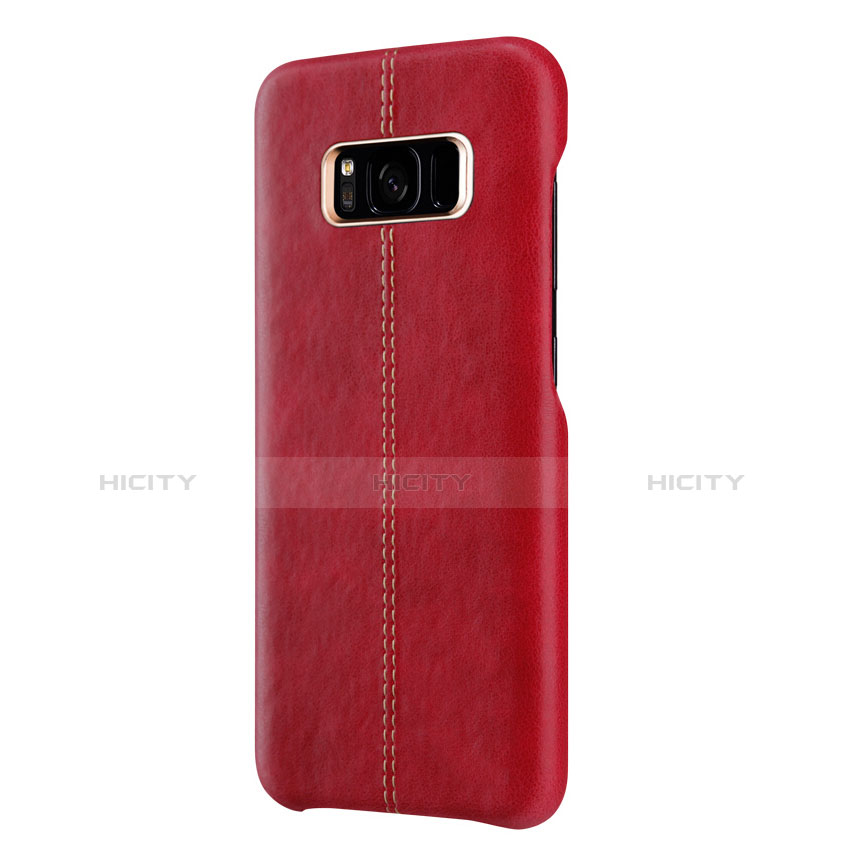 Custodia Lusso Pelle Cover L01 per Samsung Galaxy S8 Plus Rosso