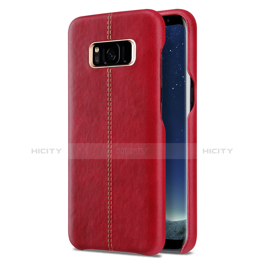 Custodia Lusso Pelle Cover L01 per Samsung Galaxy S8 Plus Rosso