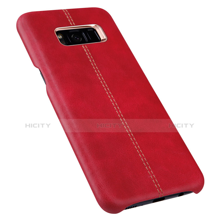 Custodia Lusso Pelle Cover L01 per Samsung Galaxy S8 Plus Rosso