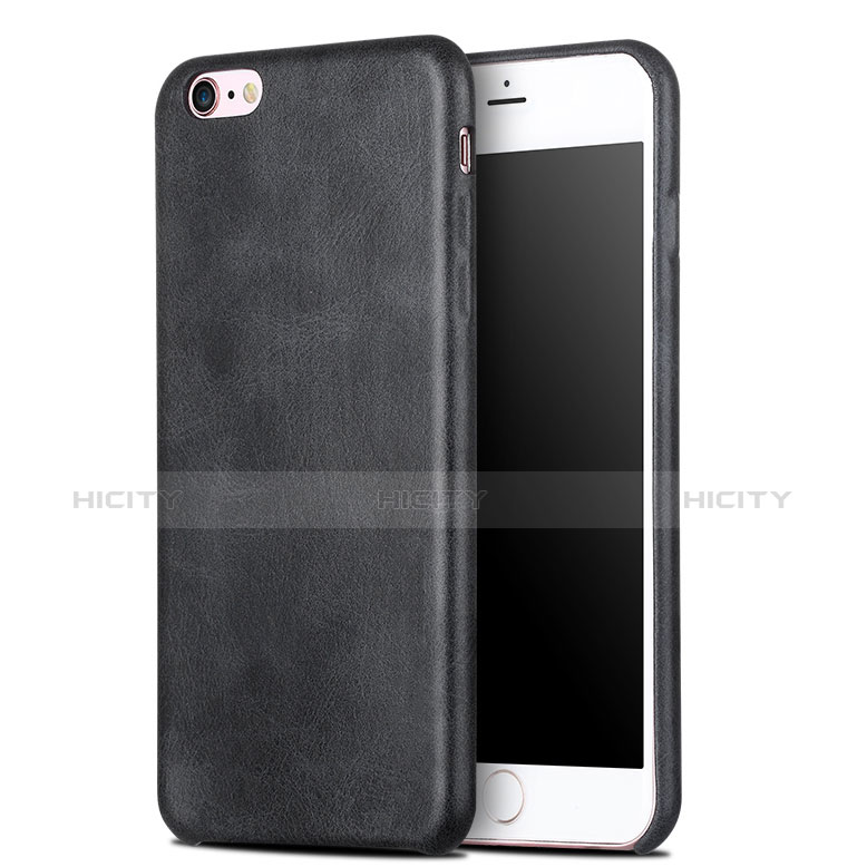 Custodia Lusso Pelle Cover L02 per Apple iPhone 6 Plus Nero