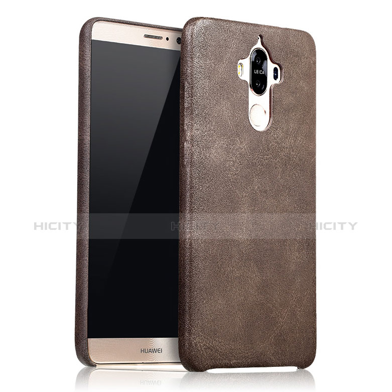 Custodia Lusso Pelle Cover L02 per Huawei Mate 9 Marrone