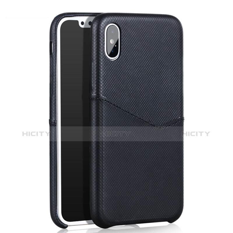 Custodia Lusso Pelle Cover L05 per Apple iPhone Xs Nero