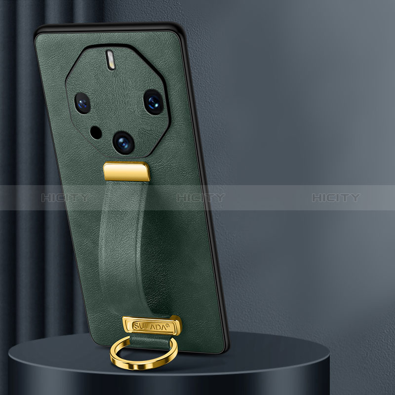 Custodia Lusso Pelle Cover LD1 per Huawei Mate 60 RS Ultimate Verde