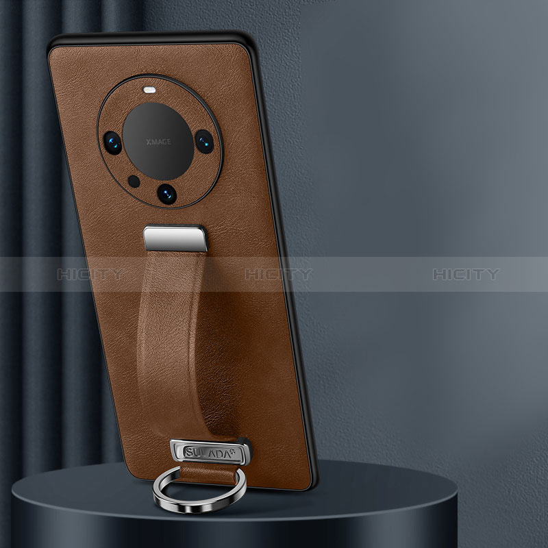 Custodia Lusso Pelle Cover LD2 per Huawei Mate 60 Pro+ Plus Marrone