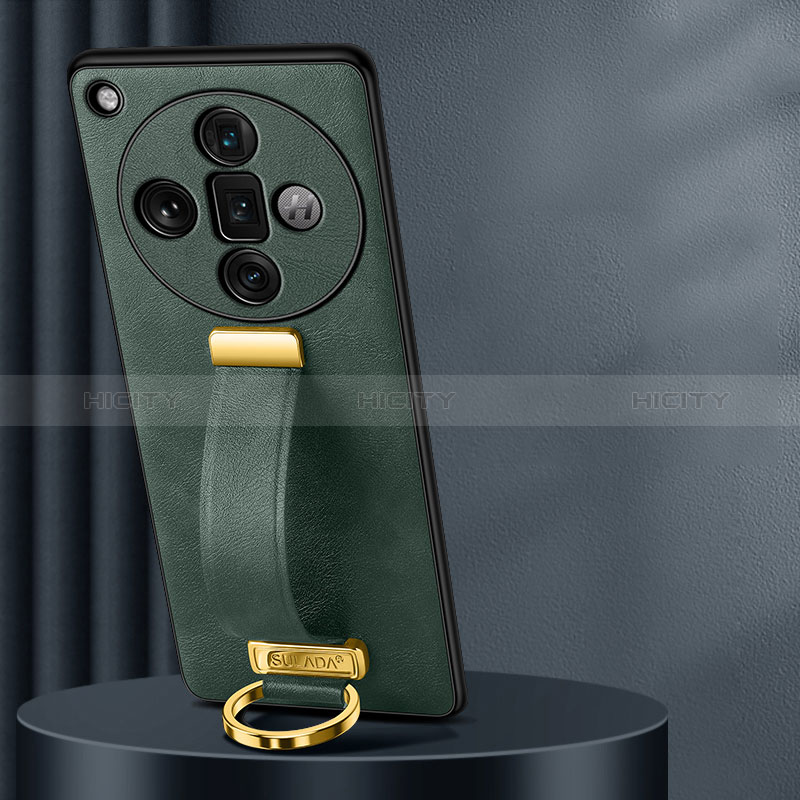 Custodia Lusso Pelle Cover LD2 per Oppo Find X7 Ultra 5G Verde