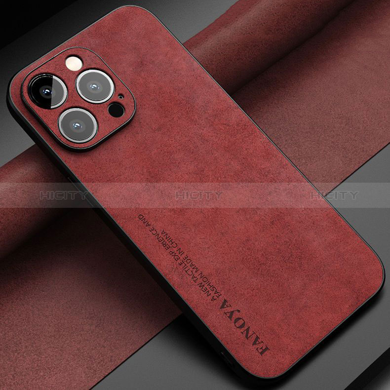 Custodia Lusso Pelle Cover LS1 per Apple iPhone 12 Pro Rosso