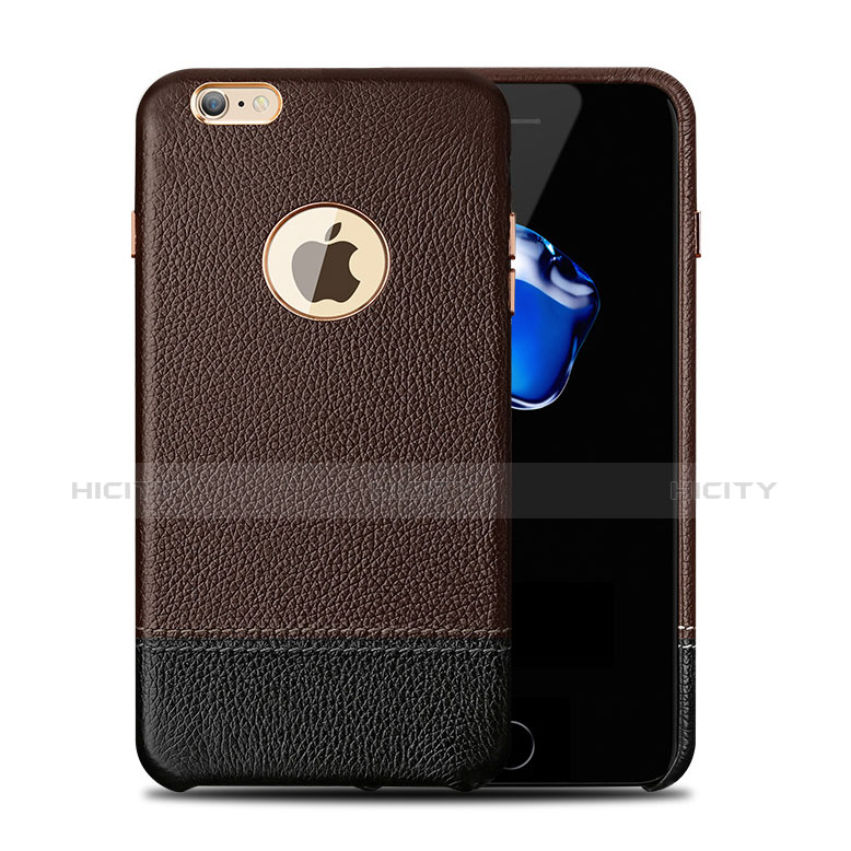 Custodia Lusso Pelle Cover per Apple iPhone 6 Marrone