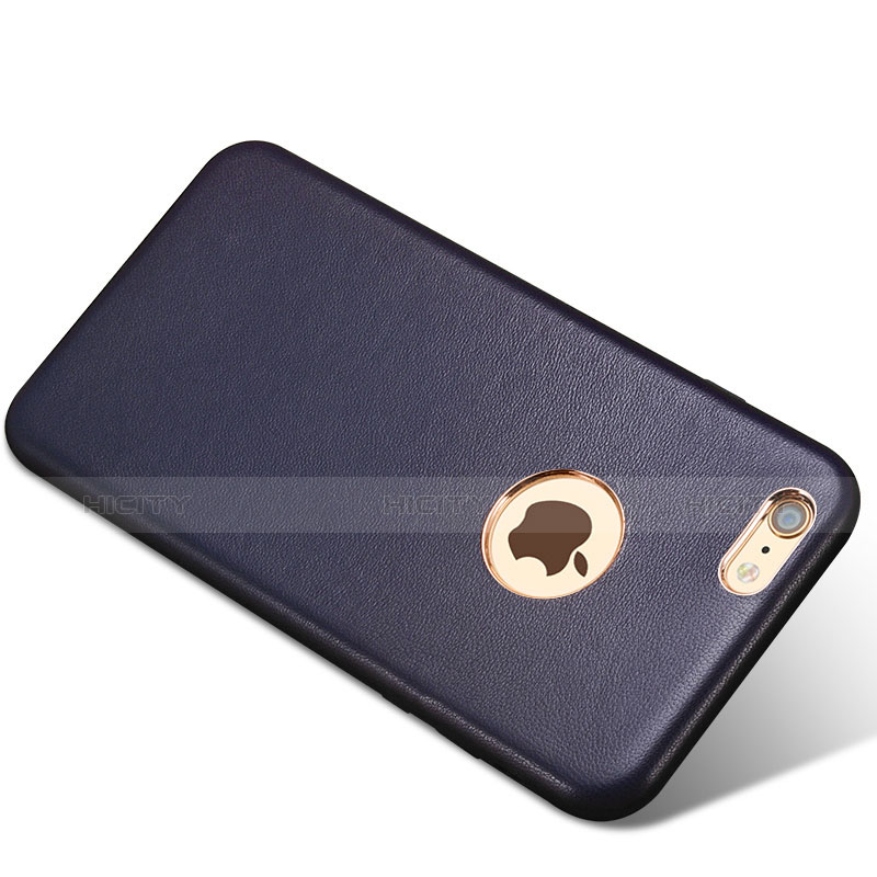 Custodia Lusso Pelle Cover per Apple iPhone 6S Blu