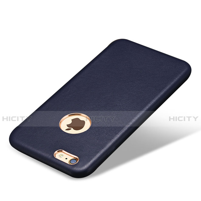Custodia Lusso Pelle Cover per Apple iPhone 6S Blu