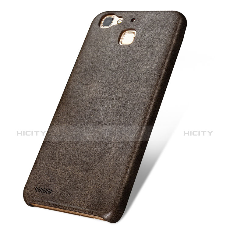 Custodia Lusso Pelle Cover per Huawei G8 Mini Marrone