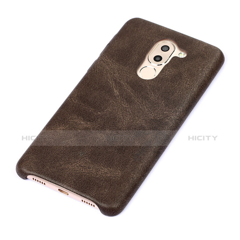 Custodia Lusso Pelle Cover per Huawei GR5 (2017) Marrone