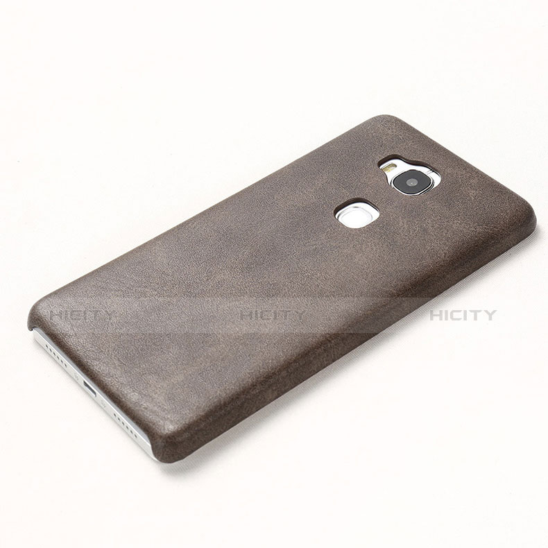 Custodia Lusso Pelle Cover per Huawei GR5 Marrone