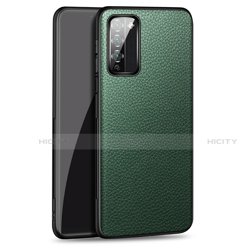 Custodia Lusso Pelle Cover per Huawei Honor 30 Lite 5G Verde