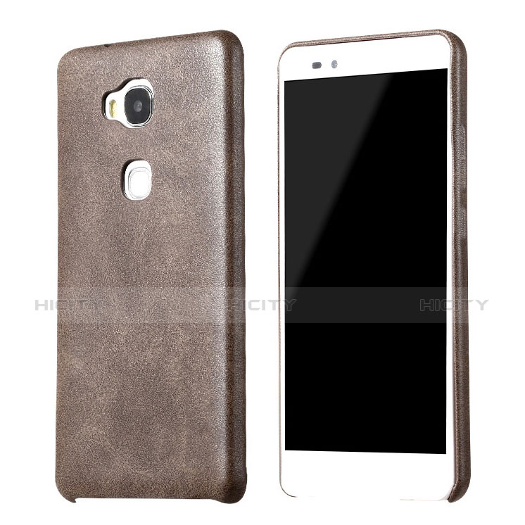 Custodia Lusso Pelle Cover per Huawei Honor Play 5X Marrone