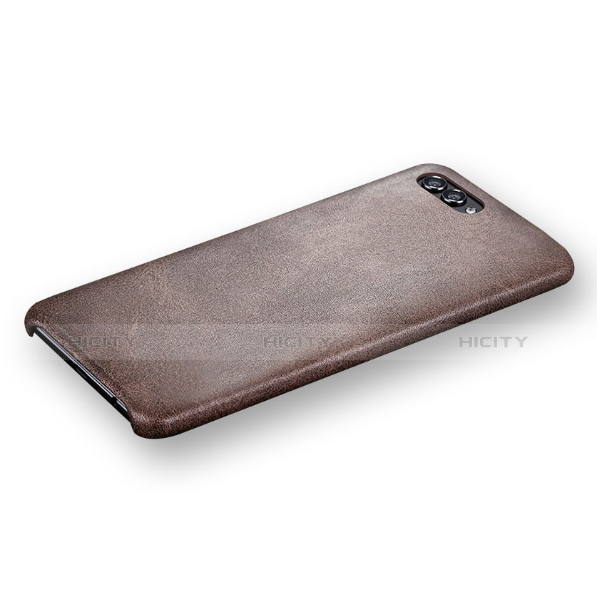 Custodia Lusso Pelle Cover per Huawei Honor V10 Marrone