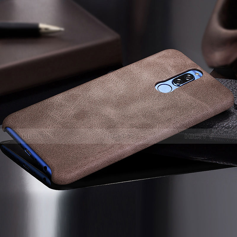 Custodia Lusso Pelle Cover per Huawei Maimang 6 Marrone