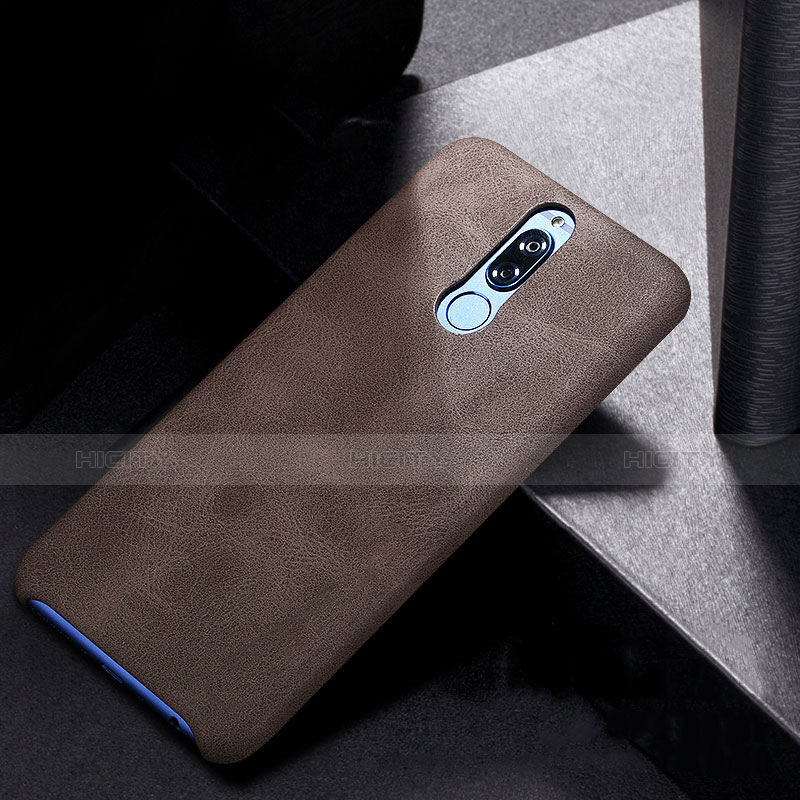 Custodia Lusso Pelle Cover per Huawei Maimang 6 Marrone