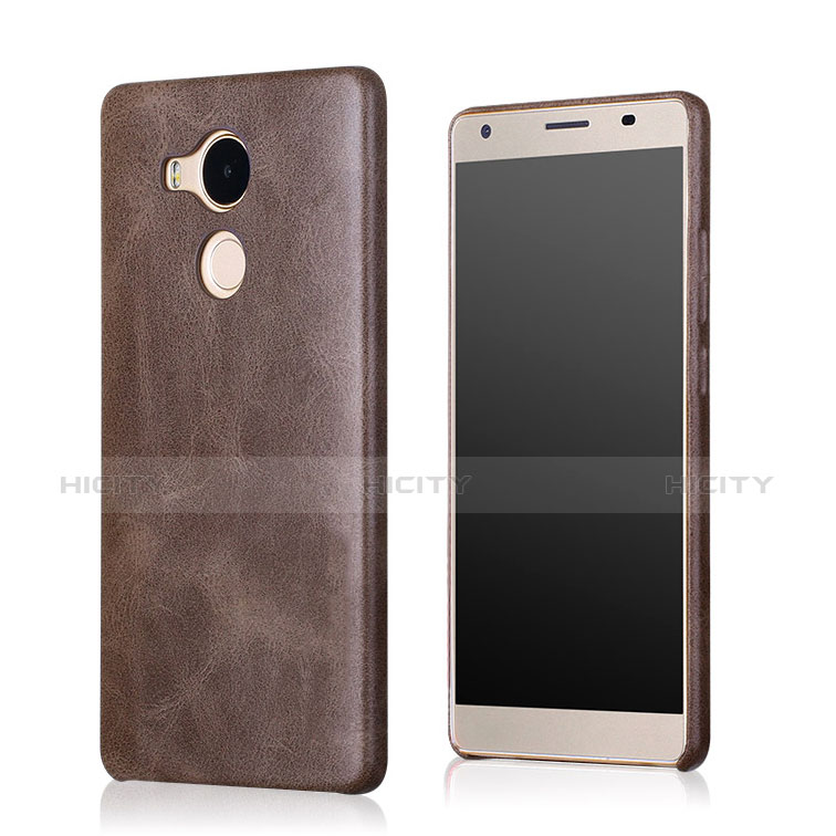 Custodia Lusso Pelle Cover per Huawei Mate 8 Marrone