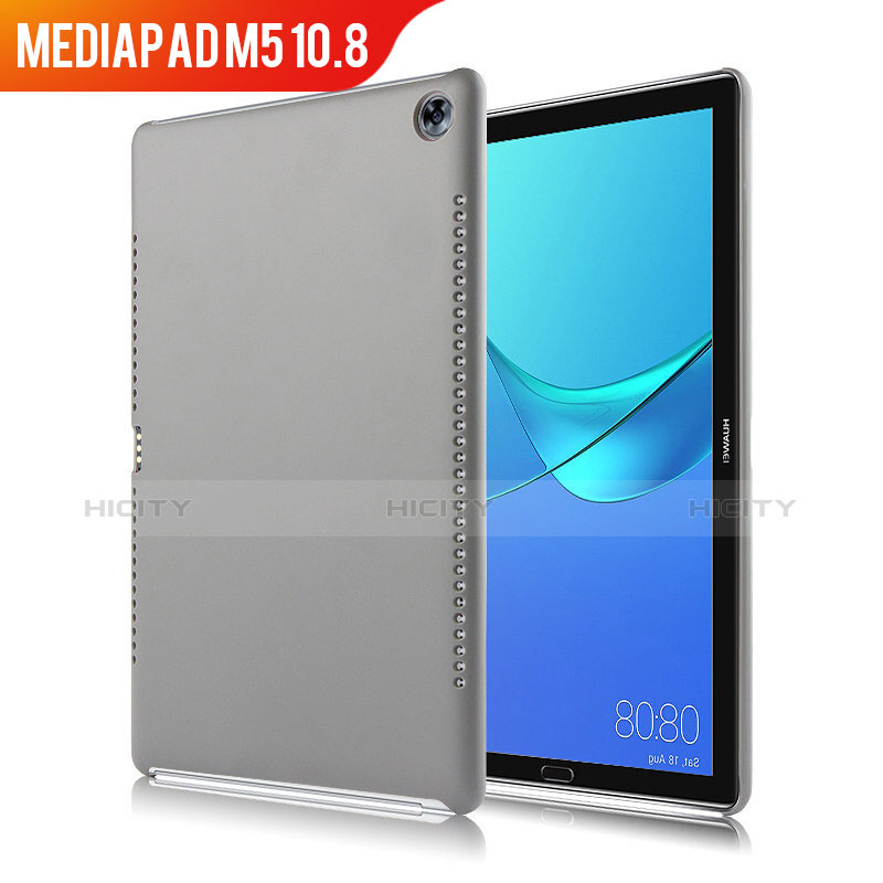 Custodia Lusso Pelle Cover per Huawei MediaPad M5 10.8 Grigio