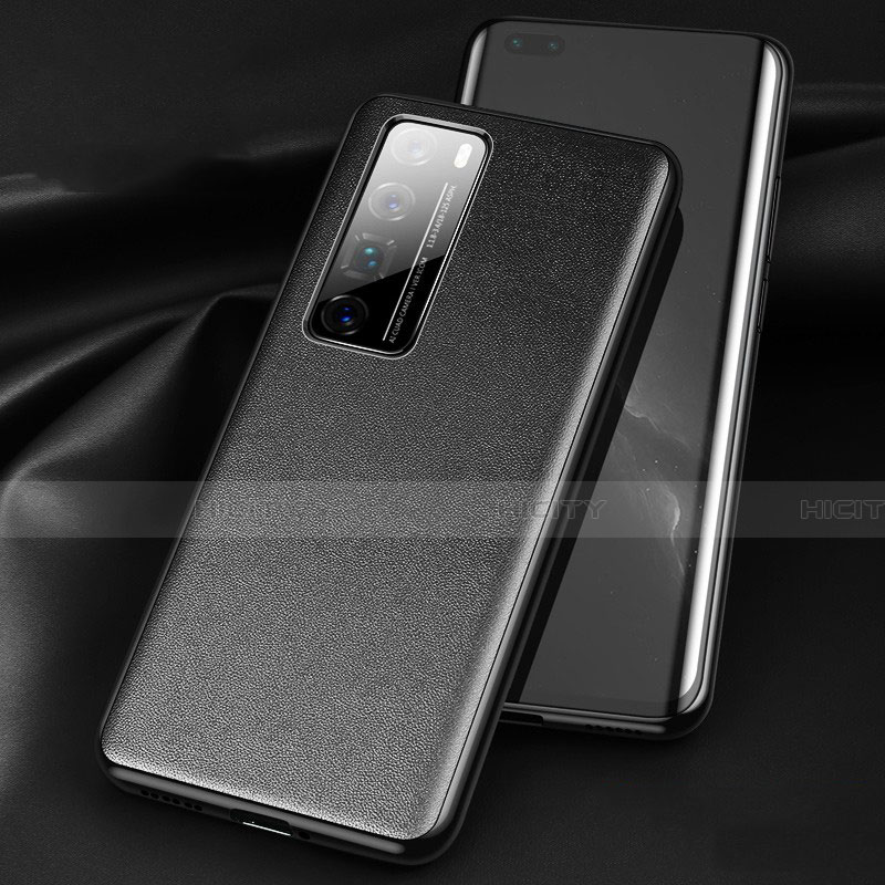 Custodia Lusso Pelle Cover per Huawei Nova 7 Pro 5G Nero