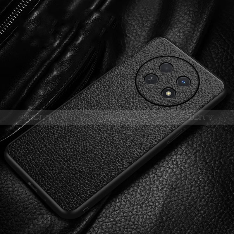 Custodia Lusso Pelle Cover per Huawei Nova Y91 Nero