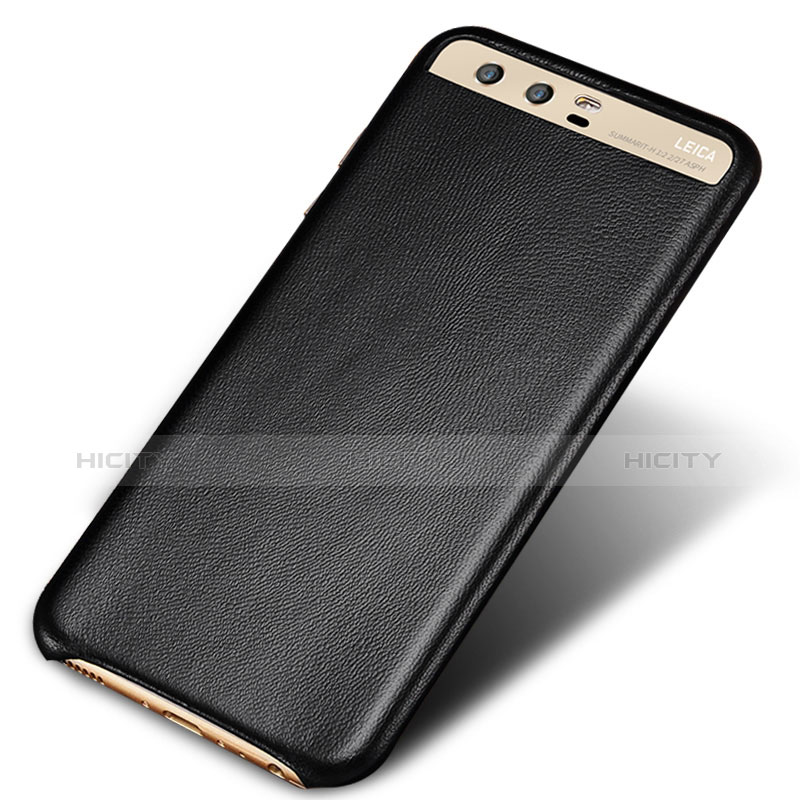 Custodia Lusso Pelle Cover per Huawei P10 Plus Nero