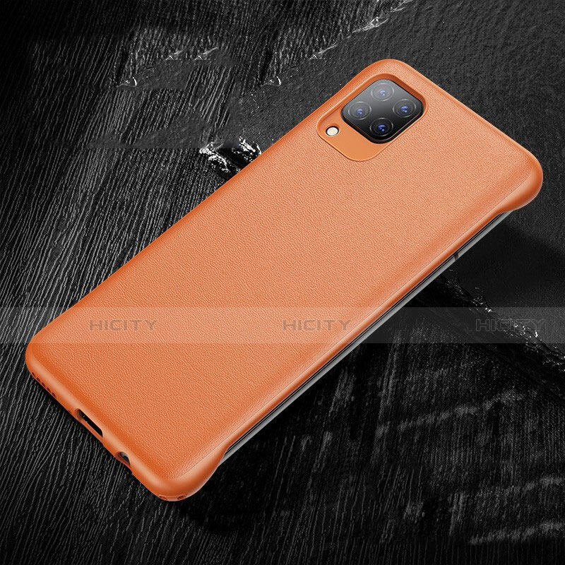 Custodia Lusso Pelle Cover per Huawei P40 Lite Arancione