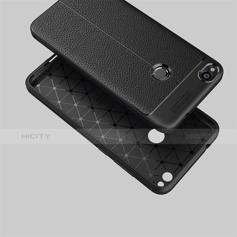 Custodia Lusso Pelle Cover per Huawei P8 Lite (2017) Nero